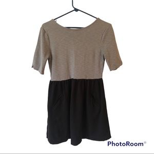 Free People Beach Two Tone Short Sleeve Dress